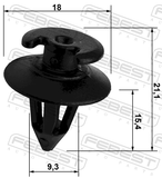 Febest 88570-001 Retainer Clip