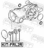 Febest KIT-FRL2R Repair Kit, Roller Bearing Rear Axle Shaft