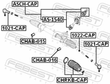 Febest ASCH-CAP Repair Kit, Intermediate Steering Shaft