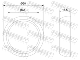 Febest 07491-001 Exhaust Pipe Seal (Ceramic Coating)
