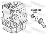 Febest 23462-005 Thermostat 87°C