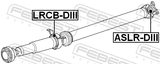 Febest ASLR-DIII Cross Shaft Joint, Drive Shaft 27X80