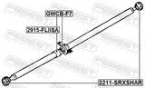 Febest GWCB-F7 Drive Shaft Bearing (Repair Kit)