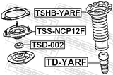 Febest TSS-NCP12F Front Shock Absorber Mounting