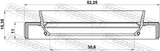 Febest 95HBY-32521115X Drive Shaft Oil Seal 30.6X52.25X11X15.35