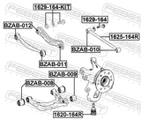 Febest BZAB-010 Rear Rod Bushing