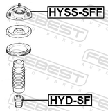 Febest HYD-SF Front Shock Absorber Jounce Bumper