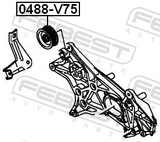 Febest 0488-V75 Pulley Idler