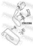 Febest 1790-CCBA Belt Tensioner