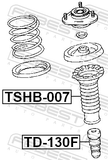 Febest TD-130F Front Shock Absorber Jounce Bumper