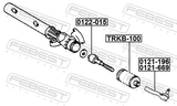 Febest 0122-015 Steering Tie Rod