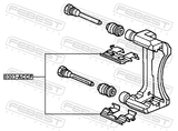Febest 0303-ACCF Disc Brake Clip Set