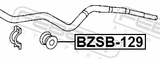 Febest BZSB-129 Stabilizer Bar Bush