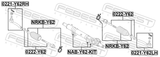 Febest NAB-Y62-KIT Steering Rack Bushing Kit
