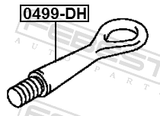 Febest 0499-DH Tow Hook