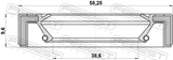 Febest 95GAY-40581010X Drive Shaft Oil Seal 38.6X58.25X9.6