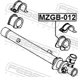 Febest MZGB-012 Grommet Steering Rack Housing