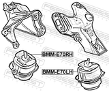 Febest BMM-E70LH Left Engine Mount (Hydro)