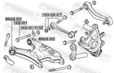 Febest 1929-008-KIT Repair Kit, Camber Adjusting Eccentric Bolt