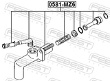 Febest 0581-MZ6 Clutch Master Cylinder