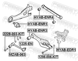 Febest 2229-003-KIT Repair Kit, Camber Adjusting Eccentric Bolt