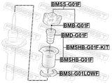 Febest BMD-G01F Front Shock Absorber Jounce Bumper