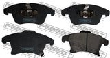 Febest 2101-MONVF Pad Kit, Disc Brake, Front (With Anti Squeal Shim)