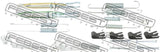 Febest 0104-GUN125R-KIT Brake Shoe Fitting Kit