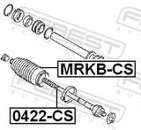 Febest MRKB-CS Steering Gear Boot