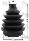 Febest 0217P-QG15 Boot Outer CV Joint Kit Pvc 74X110X22