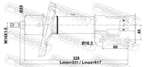 Febest 12110-023FL Shock Absorber Front Left Gas.Twin Tube
