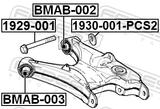 Febest BMAB-002 Bushing, Rear Lower Control Arm
