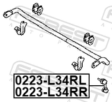 Febest 0223-L34RL Rear Left Stabilizer Link / Sway Bar Link