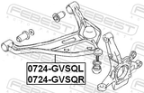 Febest 0724-GVSQR Right Front Arm