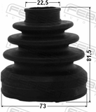 Febest 0315-YF4TR Boot Inner CV Joint Kit 73X81.5X22.5
