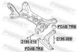Febest FDAB-TRB Rear Bushing, Front Control Arm