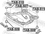Febest TAB-508 Subframe Bushing