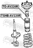 Febest TD-AV220R Rear Shock Absorber Jounce Bumper