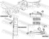 Febest 3224-ESCFUL Left Upper Front Arm
