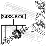 Febest 2488-KOL Pulley Idler Kit