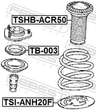 Febest TSI-ANH20F Front Spring Upper Seat