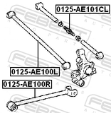 Febest 0125-AE101CL Rear Lateral Link