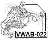 Febest VWAB-022 Differential Mount Bushing