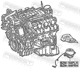 Febest BZM-166PLH Left Engine Mount (Hydro)