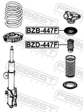 Febest BZD-447F Front Shock Absorber Jounce Bumper