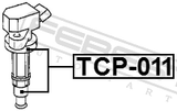 Febest TCP-011 Ignition Coil Tip