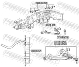 Febest 3224-ESCFLR Right Lower Front Arm