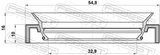 Febest 95HAY-34551016C Drive Shaft Oil Seal 32.9X54.8X10X16
