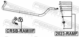 Febest 2023-RAMF Front Stabilizer Link / Sway Bar Link