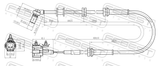 Febest 02606-009 ABS Sensor Front